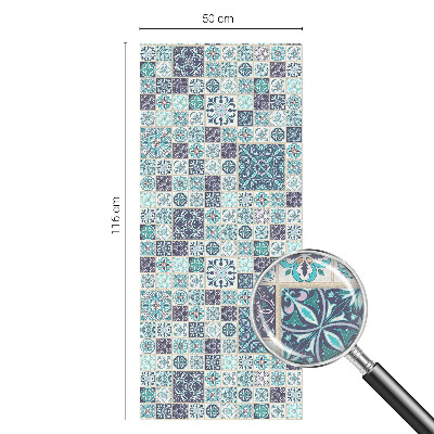 Plăci florale Folie opacă geam cu model vitraliu