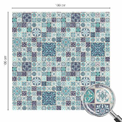 Plăci florale Folie opacă geam cu model vitraliu