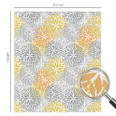 Flori colorate Folie geam intimitate model vitraliu