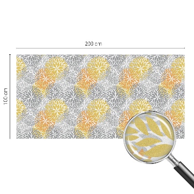 Flori colorate Folie geam intimitate model vitraliu