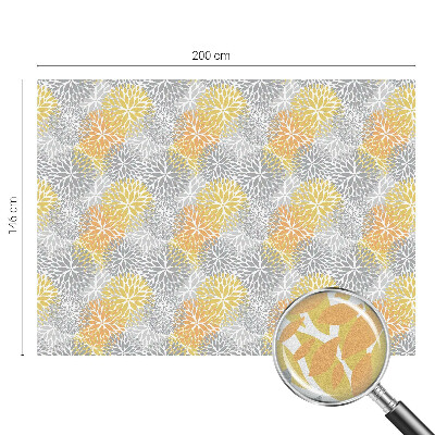 Flori colorate Folie geam intimitate model vitraliu