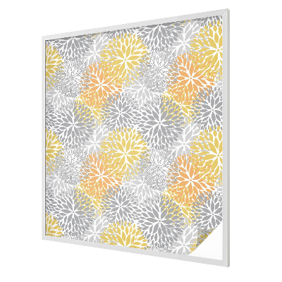 Flori colorate Folie geam intimitate model vitraliu