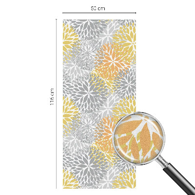 Flori colorate Folie geam intimitate model vitraliu