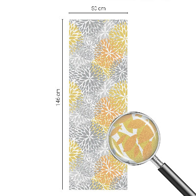 Flori colorate Folie geam intimitate model vitraliu