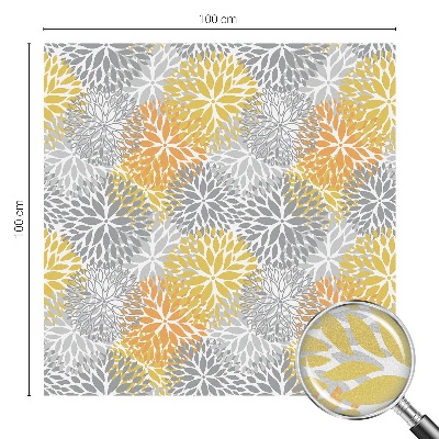 Flori colorate Folie geam intimitate model vitraliu