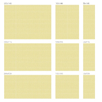 Zigzaguri galbene Folie opacă geam cu model vitraliu