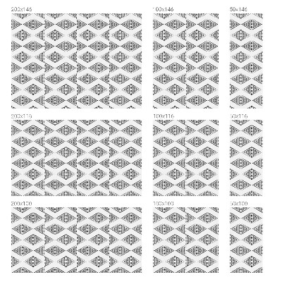 Diamante geometrice Folie geam să nu se vadă din exterior