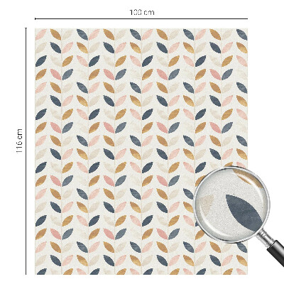 Model de frunze Folie decorativă geam vitraliu