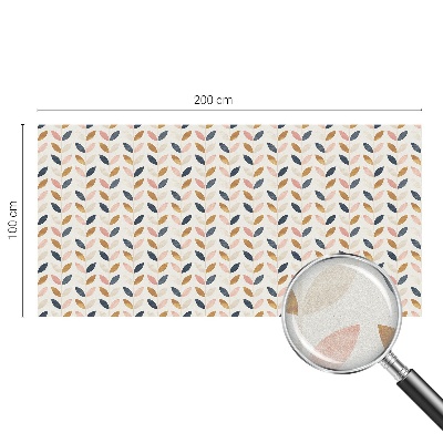 Model de frunze Folie decorativă geam vitraliu