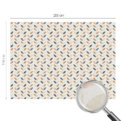 Model de frunze Folie decorativă geam vitraliu