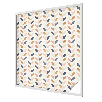 Model de frunze Folie decorativă geam vitraliu