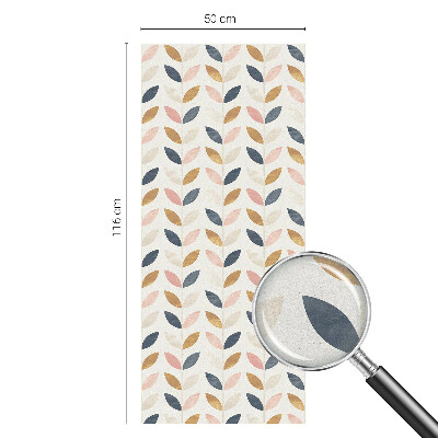 Model de frunze Folie decorativă geam vitraliu