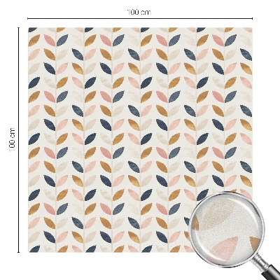 Model de frunze Folie decorativă geam vitraliu