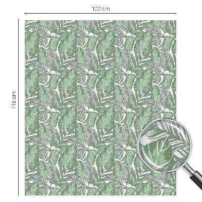 Armonie verde Folie opacă geam cu model vitraliu