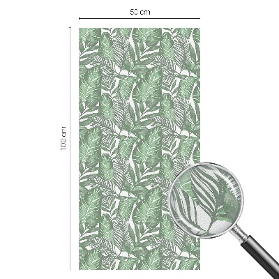 Armonie verde Folie opacă geam cu model vitraliu