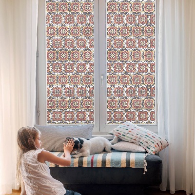 Ornament floral Folie autocolantă geam