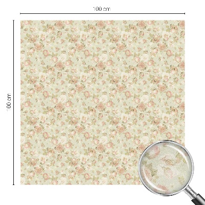 Eleganță florală Folie decorativă geam vitraliu