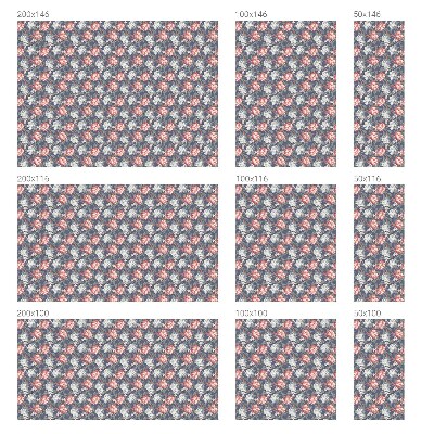 Eleganță florală Folie geam să nu se vadă din exterior