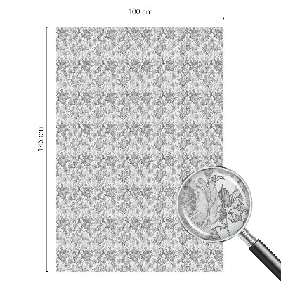 Eleganță florală Folie geam intimitate model vitraliu