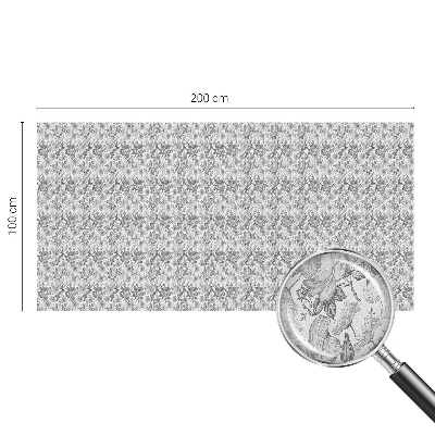 Eleganță florală Folie geam intimitate model vitraliu