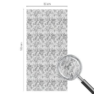 Eleganță florală Folie geam intimitate model vitraliu