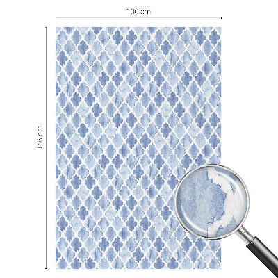 Eleganța acuarelei Folie opacă geam cu model vitraliu