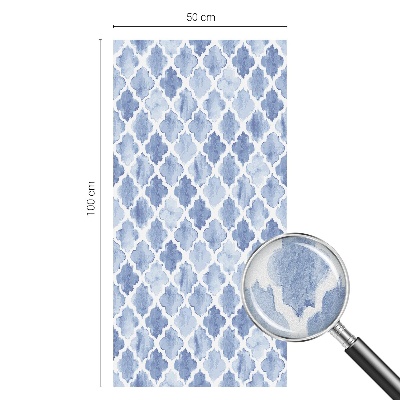 Eleganța acuarelei Folie opacă geam cu model vitraliu