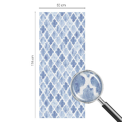 Eleganța acuarelei Folie opacă geam cu model vitraliu