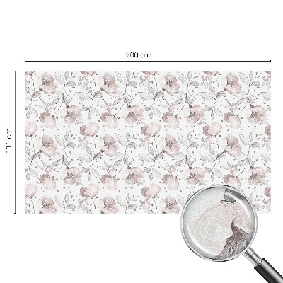 Frunze de trandafir Folie opacă geam cu model vitraliu