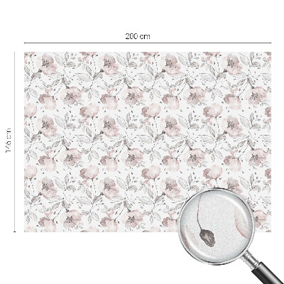 Frunze de trandafir Folie opacă geam cu model vitraliu