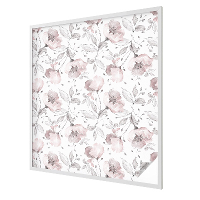 Frunze de trandafir Folie opacă geam cu model vitraliu