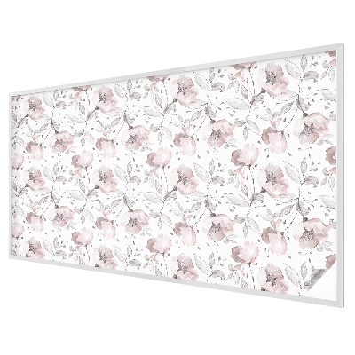 Frunze de trandafir Folie opacă geam cu model vitraliu