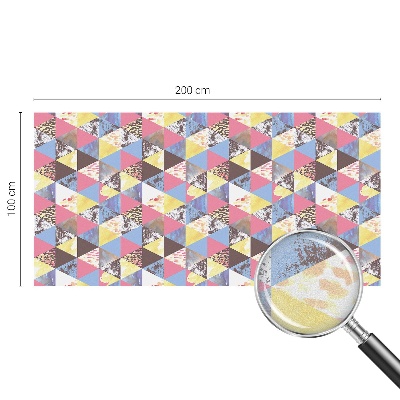 Triunghiuri colorate Folie geam să nu se vadă din exterior