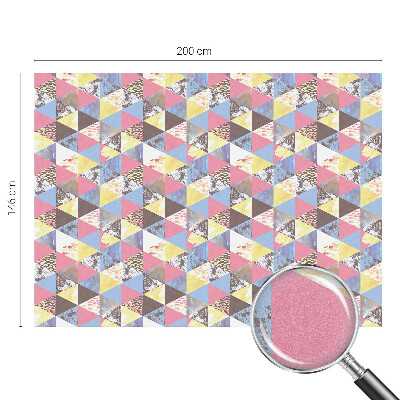 Triunghiuri colorate Folie geam să nu se vadă din exterior