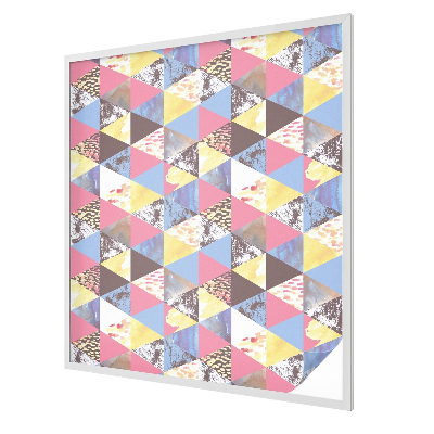 Triunghiuri colorate Folie geam să nu se vadă din exterior