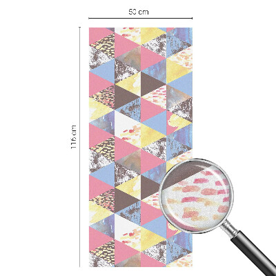 Triunghiuri colorate Folie geam să nu se vadă din exterior