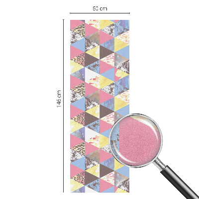 Triunghiuri colorate Folie geam să nu se vadă din exterior