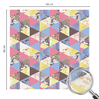 Triunghiuri colorate Folie geam să nu se vadă din exterior