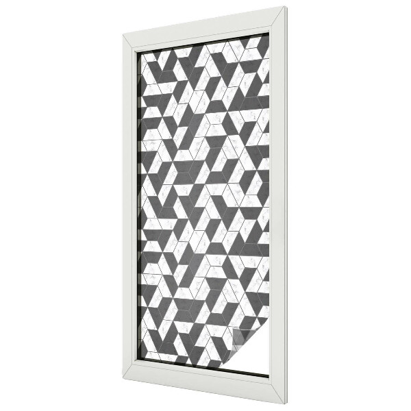 Iluzii geometrice Folie geam intimitate model vitraliu