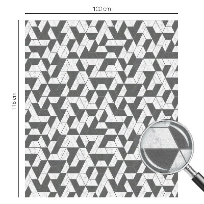 Iluzii geometrice Folie geam intimitate model vitraliu