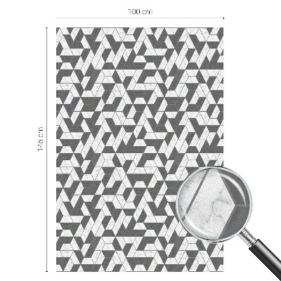 Iluzii geometrice Folie geam intimitate model vitraliu