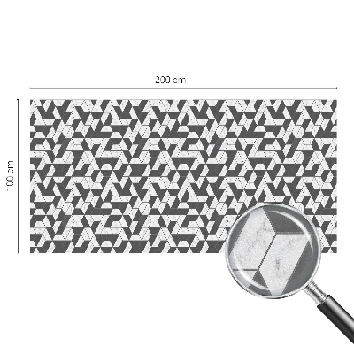 Iluzii geometrice Folie geam intimitate model vitraliu