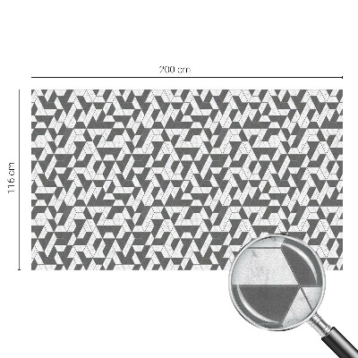 Iluzii geometrice Folie geam intimitate model vitraliu