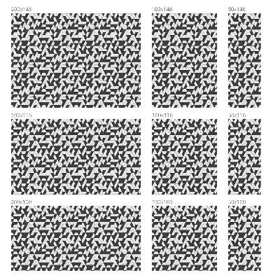 Iluzii geometrice Folie geam intimitate model vitraliu