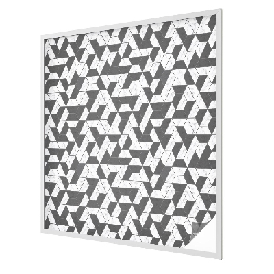 Iluzii geometrice Folie geam intimitate model vitraliu