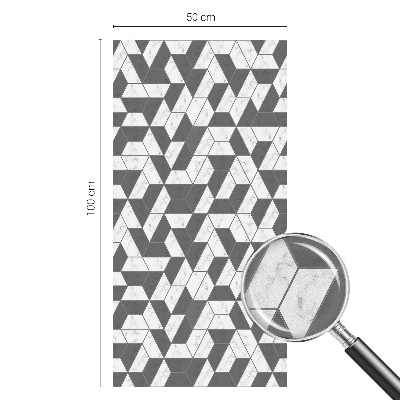 Iluzii geometrice Folie geam intimitate model vitraliu