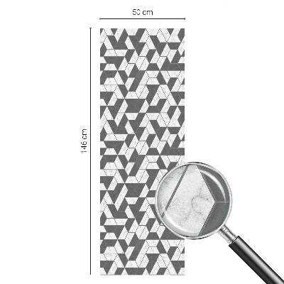 Iluzii geometrice Folie geam intimitate model vitraliu