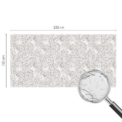 Ornament vegetal Folie opacă geam cu model vitraliu