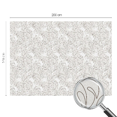 Ornament vegetal Folie opacă geam cu model vitraliu