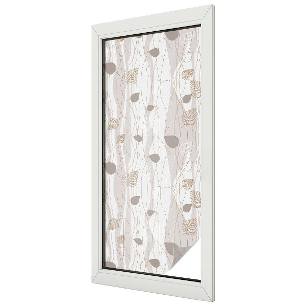 Frunze elegante Folie geam să nu se vadă din exterior